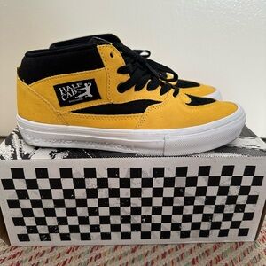 Vans Bruce Lee Half Cab Yellow and Black Sneakers Mens 7